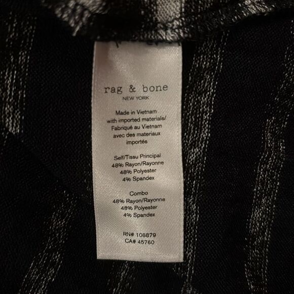 Rag & Bone The Knit Striped Pullover in Heather Stripe - Picture 6 of 11